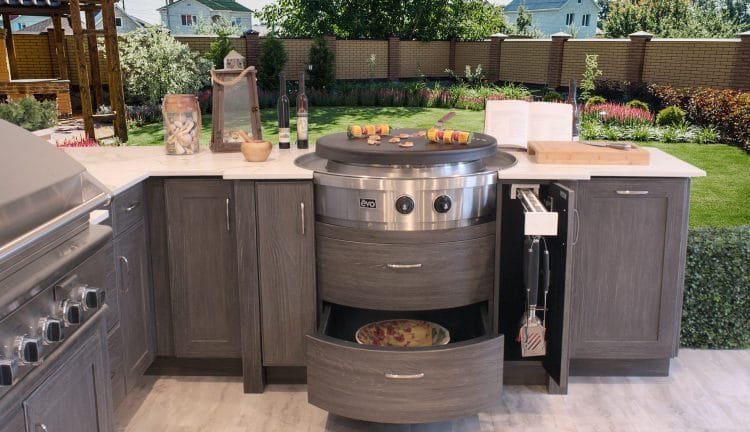 built in outdoor kitchens